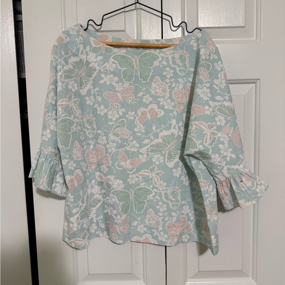 Floral beachy pastel Print Women's Top